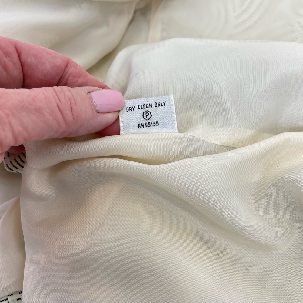 Lafayette 148 New York Jacket 10 Ivory & Black - Picture 12 of 12